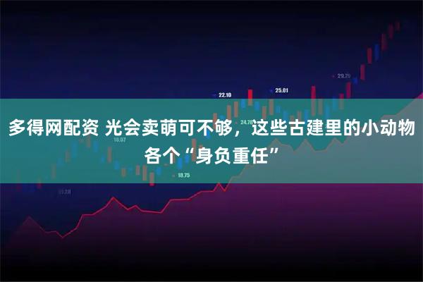 多得网配资 光会卖萌可不够，这些古建里的小动物各个“身负重任”